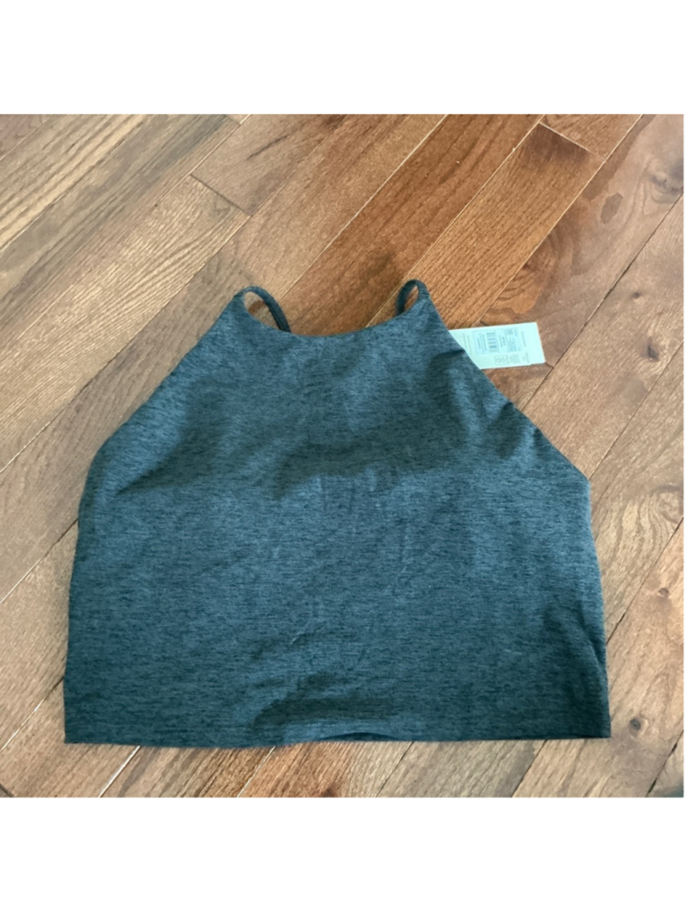 Women's CALIA Gray Cross Back Crop Top XL